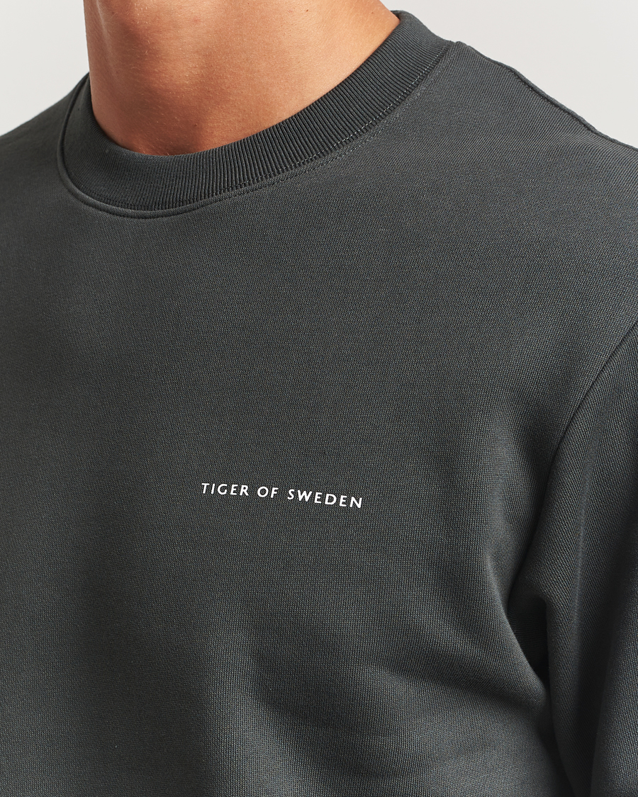 Herren | Pullover | Tiger of Sweden | Emerson Crew Neck Sweatshirt Midnight Green