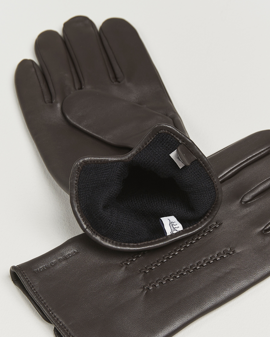 Herren | Handschuhe | Tiger of Sweden | Garvin Leather Glove Dark Brown