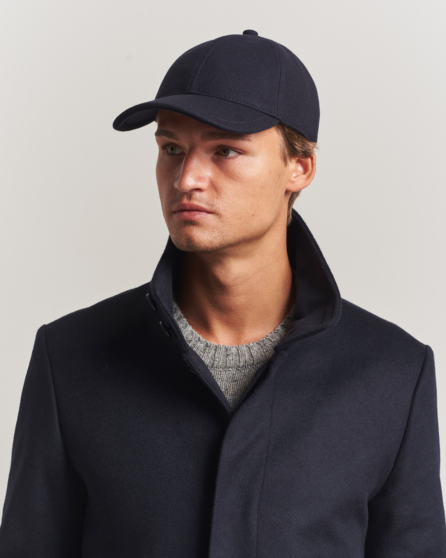 Herren | Tiger of Sweden Hent Wool/Cashmere Cap Light Ink | Tiger of Sweden | Hent Wool/Cashmere Cap Light Ink