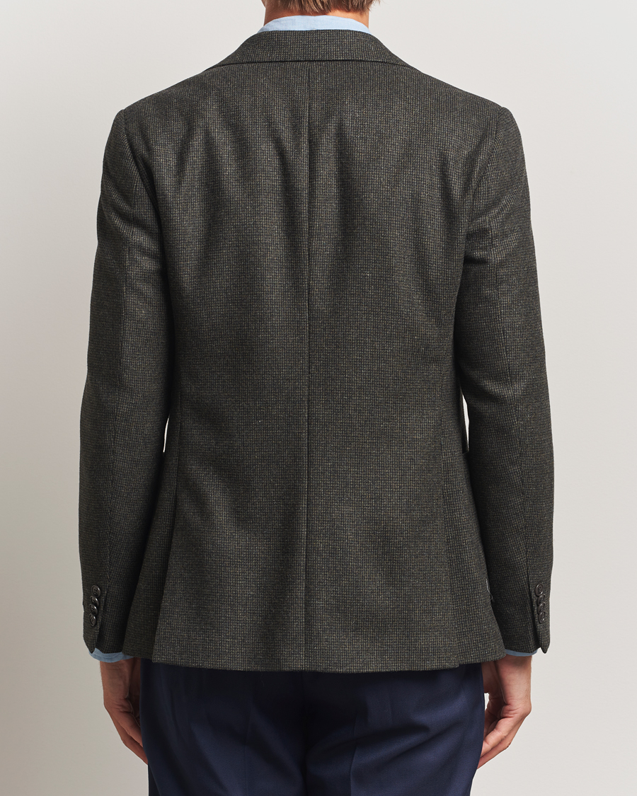 Herren | Sakkos | Tiger of Sweden | Easer Wool Pepita Blazer Midnight Green