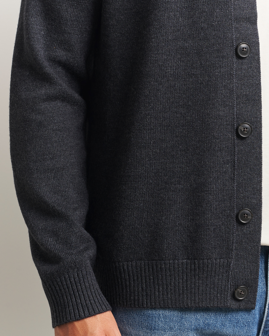 Herren | Pullover | Tiger of Sweden | Eddie Merino Cardigan Grey Street
