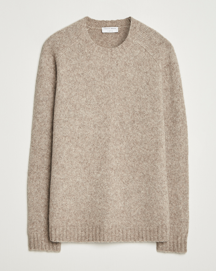 Herren | Pullover | Tiger of Sweden | Adryan Yak/Alpaca Knitted Sweater Stone
