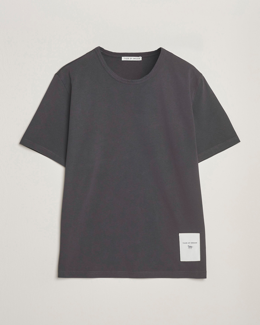 Herren | T-Shirts | Tiger of Sweden | Jake Heavy Crew Neck T-Shirt Phantom