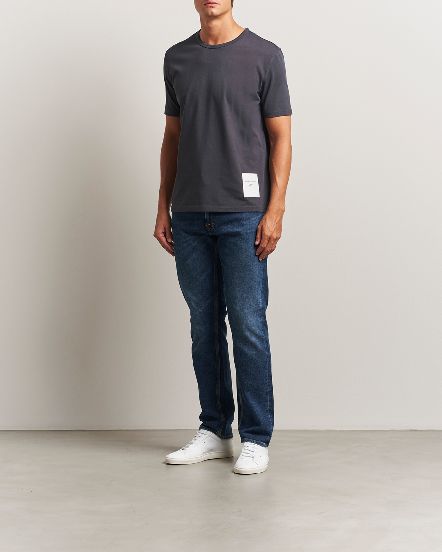 Herren | T-Shirts | Tiger of Sweden | Jake Heavy Crew Neck T-Shirt Phantom