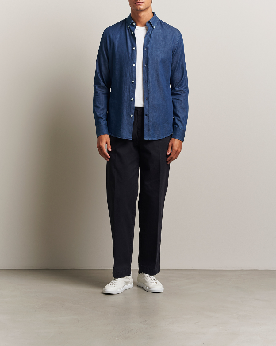 Herren | Hemden | Tiger of Sweden | Adley Slim Fit Denim Shirt Medium Blue