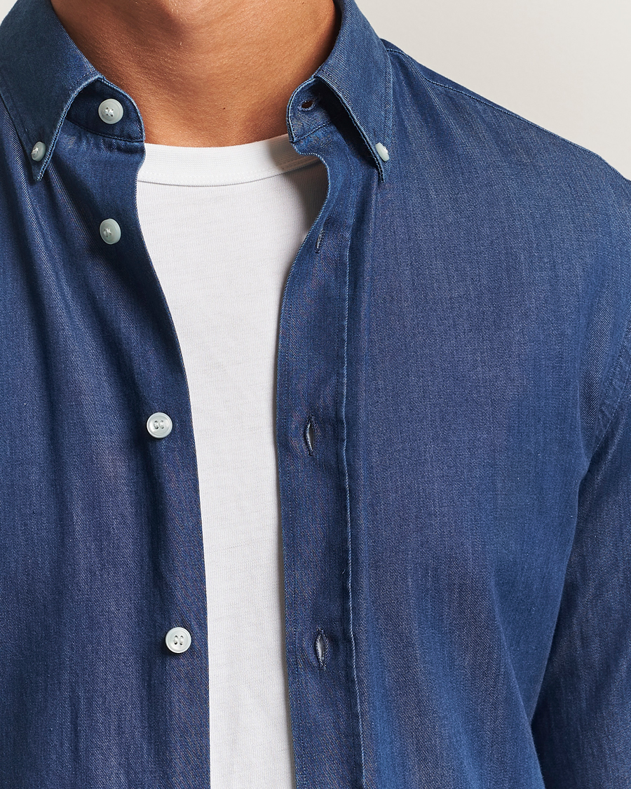 Herren | Hemden | Tiger of Sweden | Adley Slim Fit Denim Shirt Medium Blue