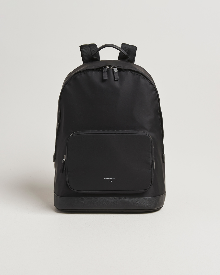 Herren | Taschen | Tiger of Sweden | Dorsu Nylon Backpack Black
