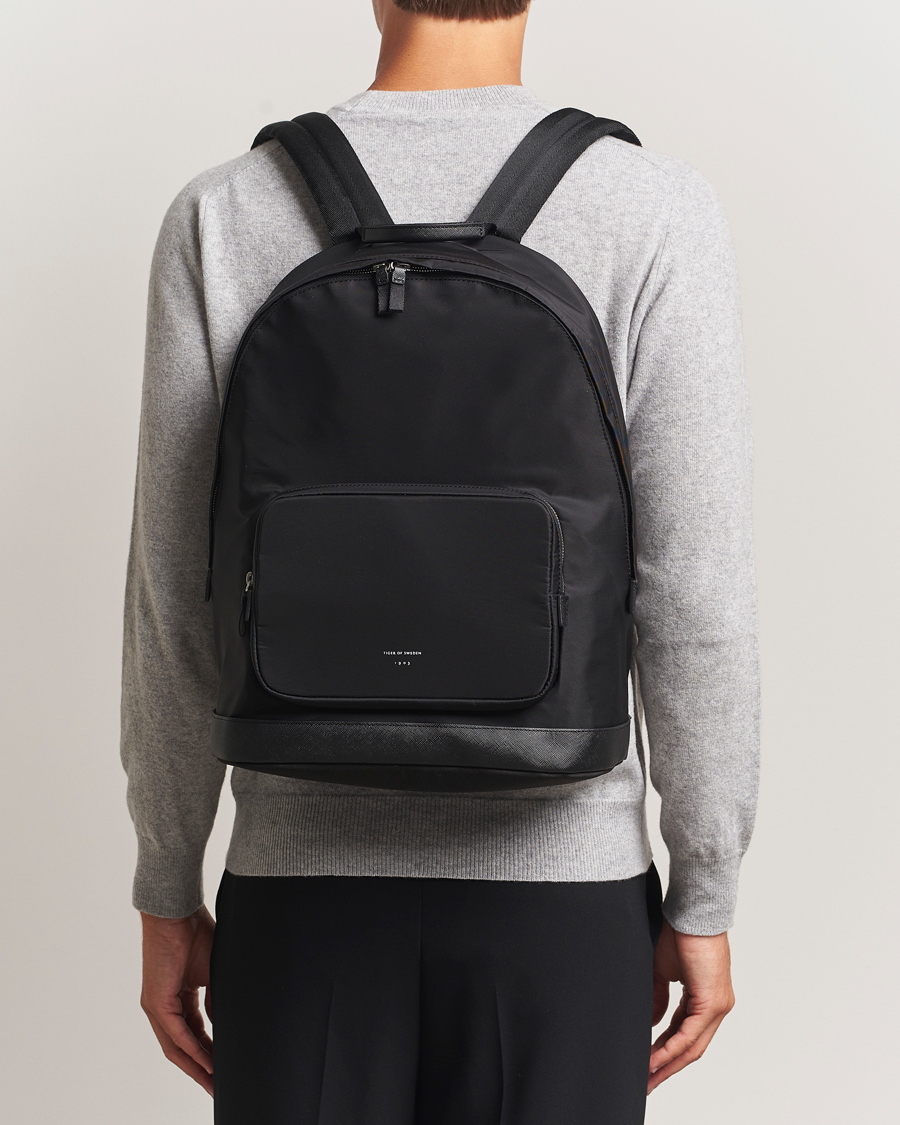 Herren | Taschen | Tiger of Sweden | Dorsu Nylon Backpack Black