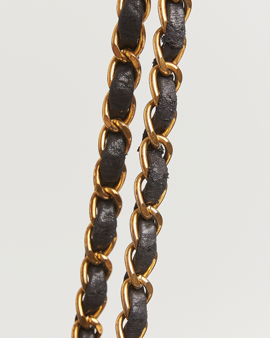 Herren | Chanel Pre-Owned Classic Double Flap Medium Lambskin Black | Chanel Pre-Owned | Classic Double Flap Medium Lambskin Black