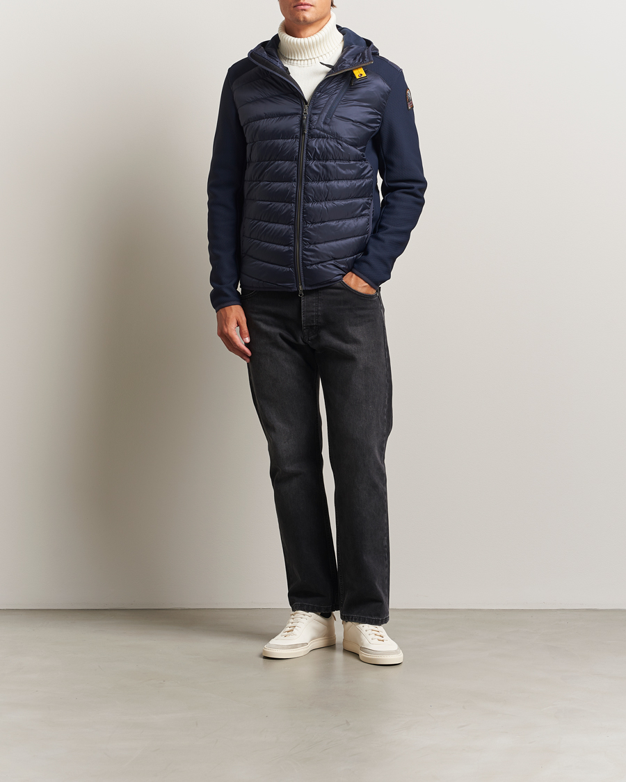 Herren | Jacken | Parajumpers | Nolan Warm Up Hybrid Hooded Jacket Blue Navy