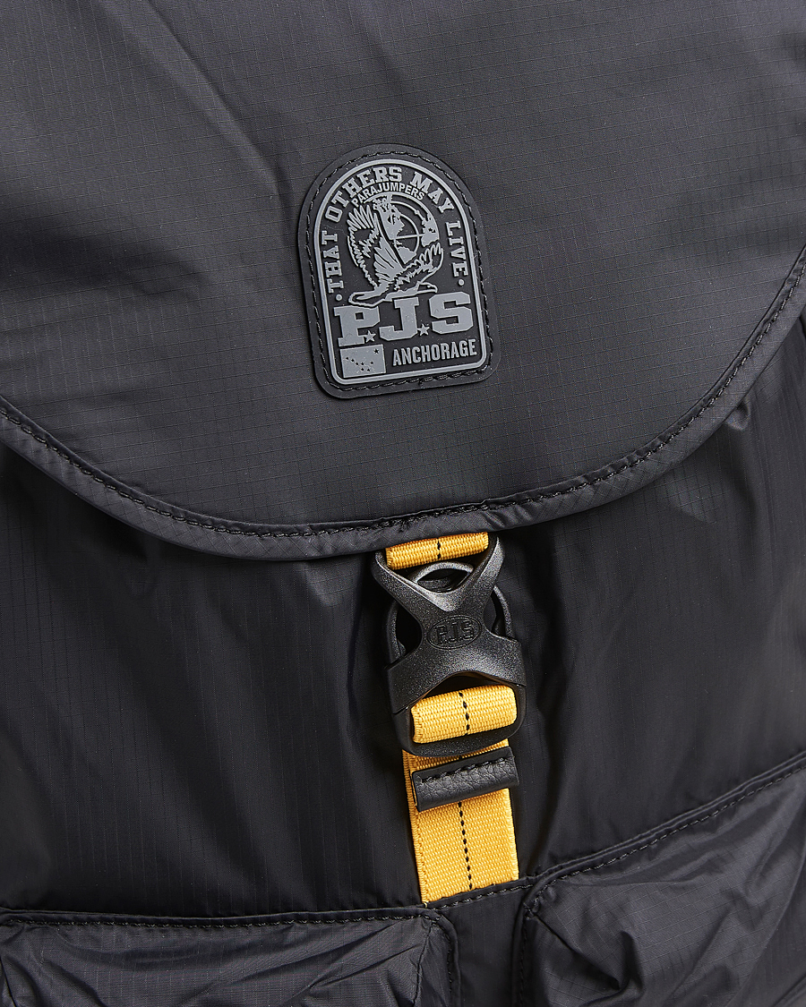 Herren | Parajumpers Mitchel Nylon Ripstop Backpack Black | Parajumpers | Mitchel Nylon Ripstop Backpack Black