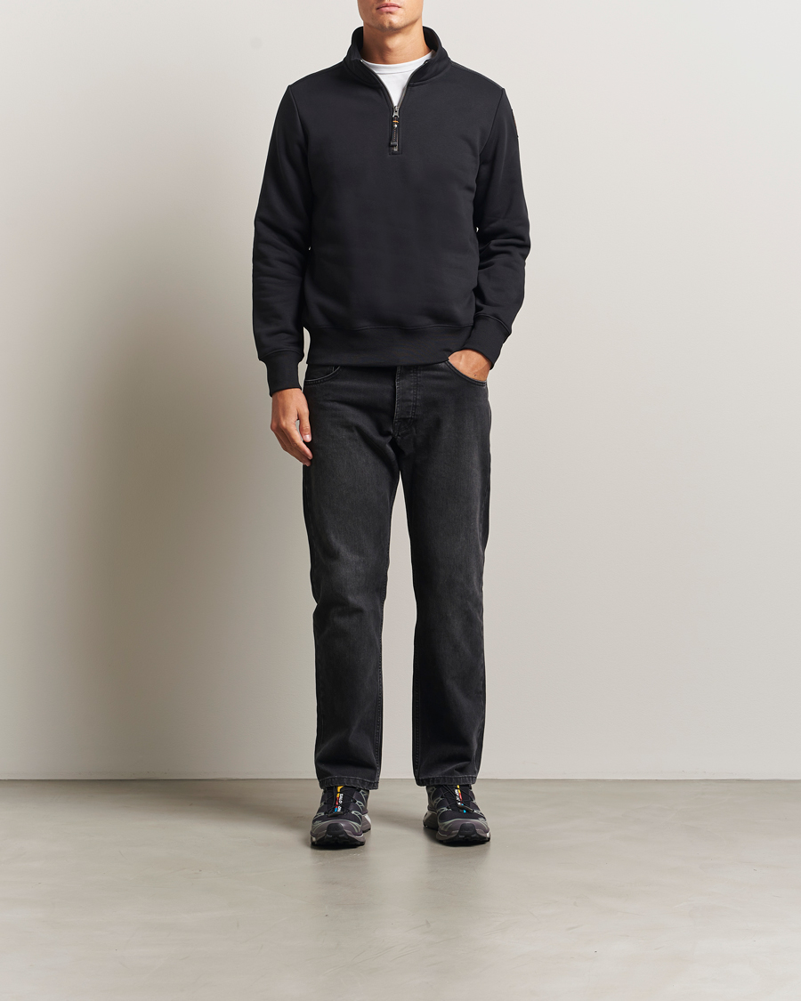 Herren | Pullover | Parajumpers | Broad Peak Super Easy Half Zip Sweatshirt Black