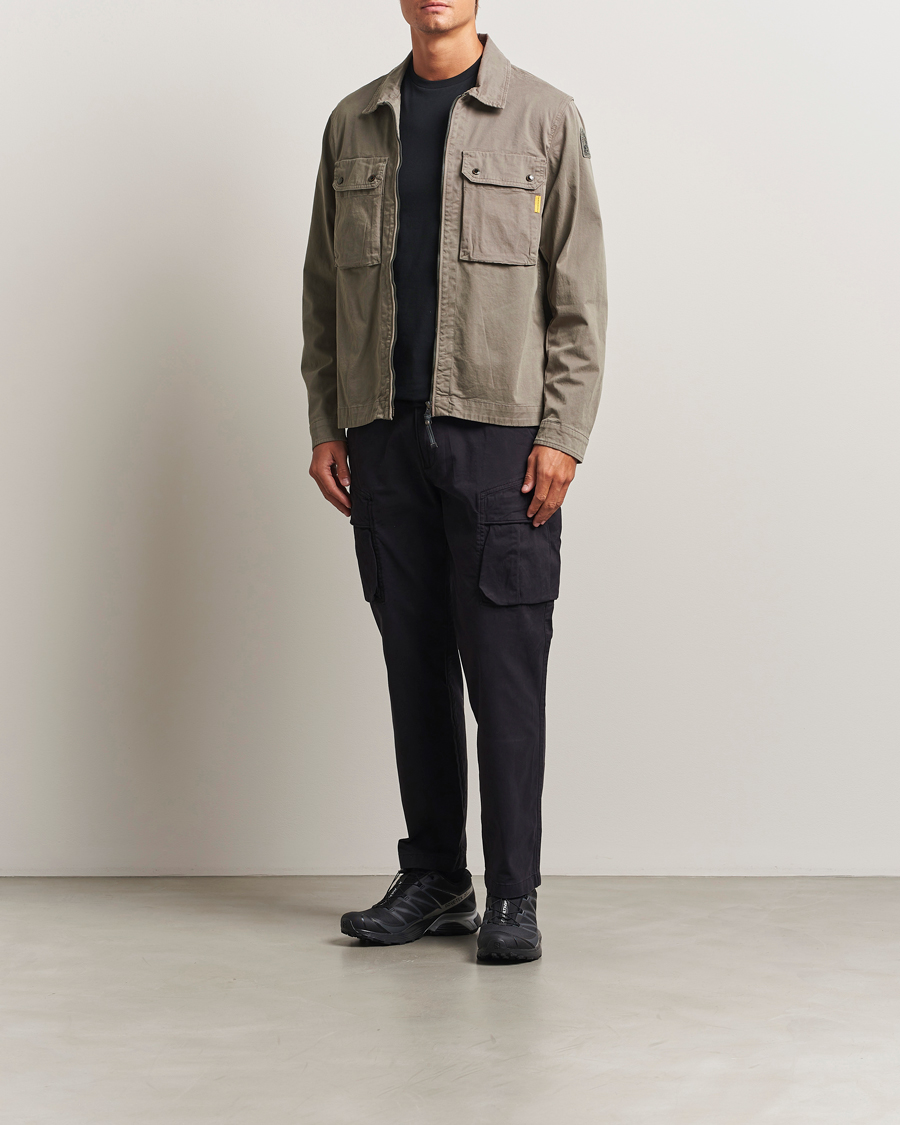 Herren | Jacken | Parajumpers | Tel Garment Dyed Claimer Shirt Jacket Olive Grey