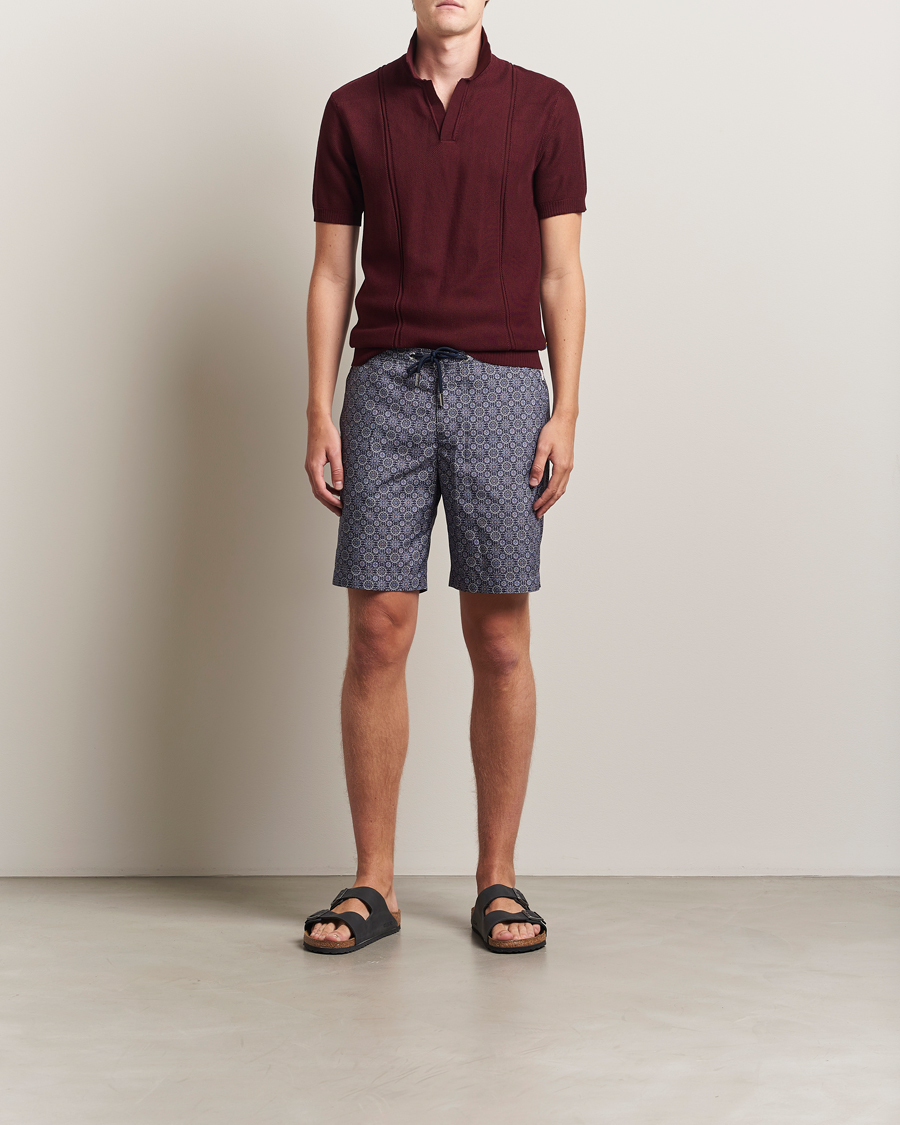 Herren | Poloshirts | Orlebar Brown | Horton Pique Texture Polo Damson