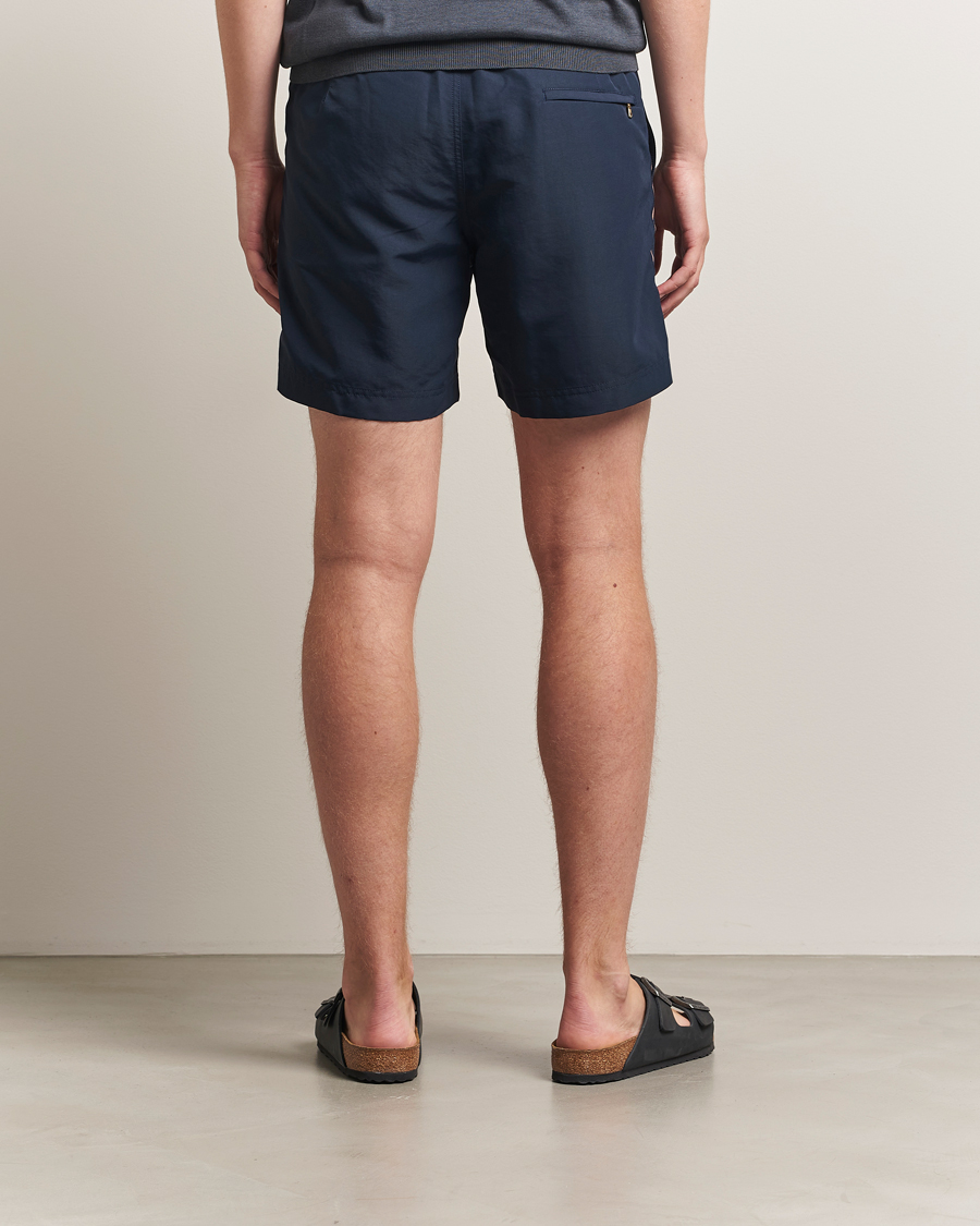 Herren | Badehosen | Orlebar Brown | Bulldog Drawcord Stripe Swimshorts Night Iris
