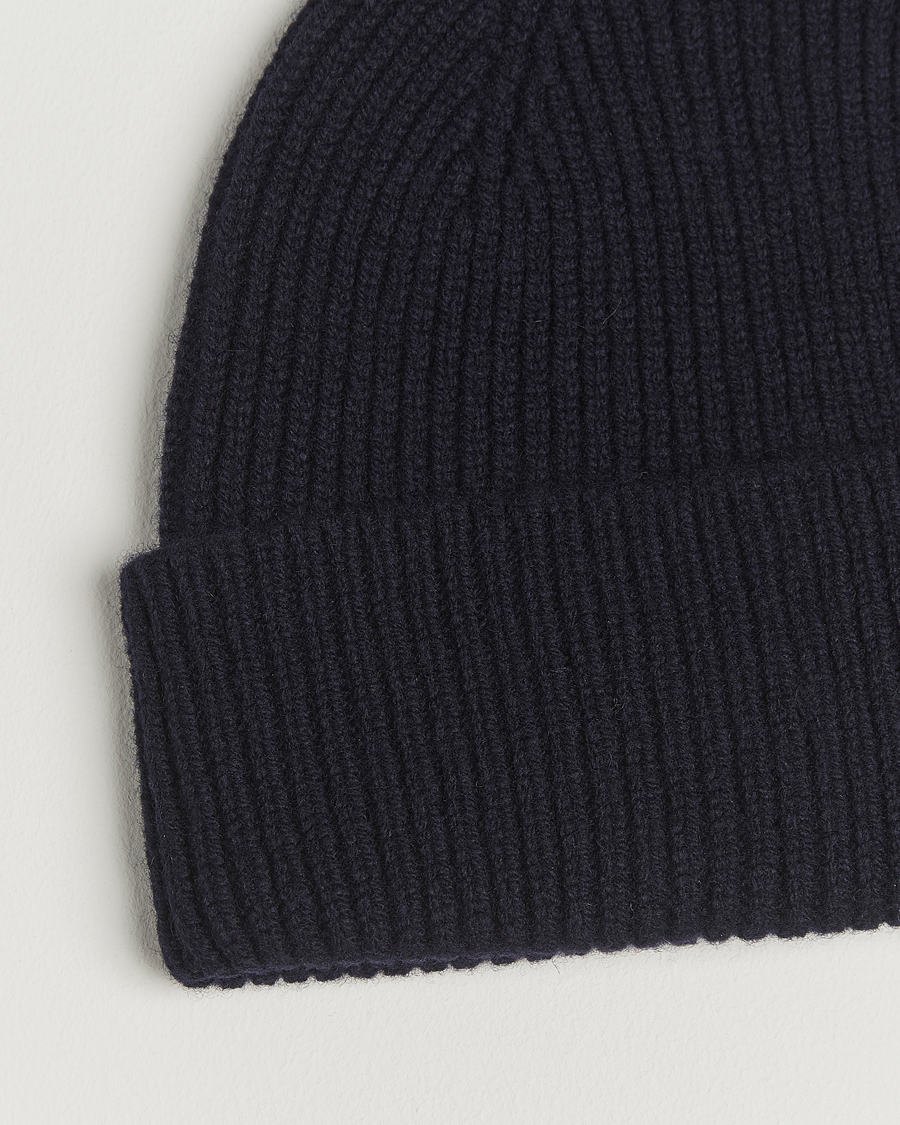Herren | Mützen | Robert Mackie | Clyde Lambswool Beanie Navy