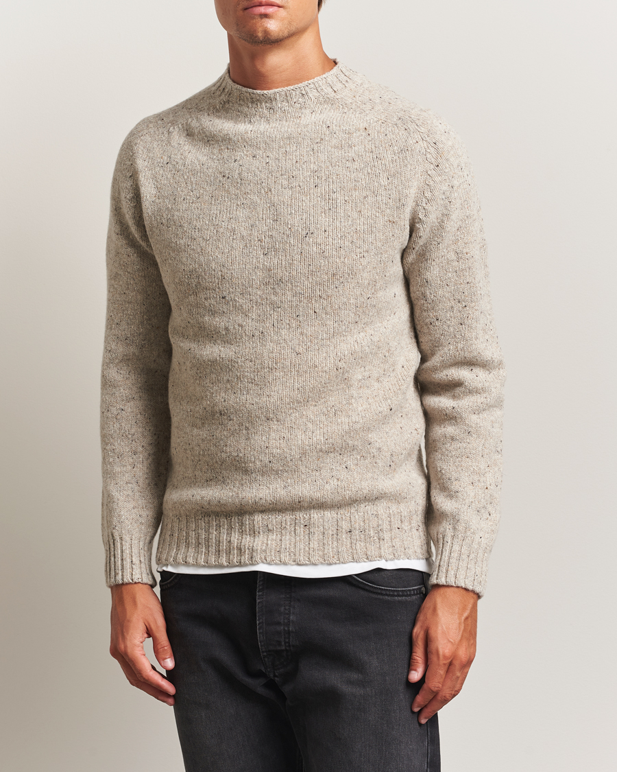 Herren | Pullover | Harley Of Scotland | Donegal Wool Crewneck Mull