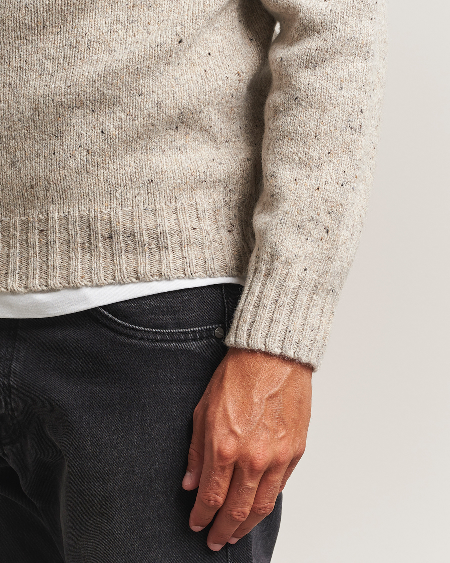 Herren | Pullover | Harley Of Scotland | Donegal Wool Crewneck Mull
