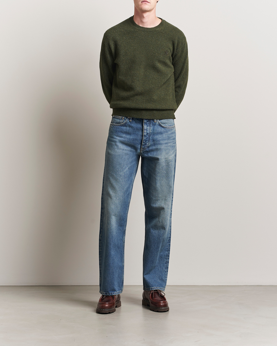 Herren | Pullover | Baracuta | Shetland Virgin Wool Crew Neck Beech