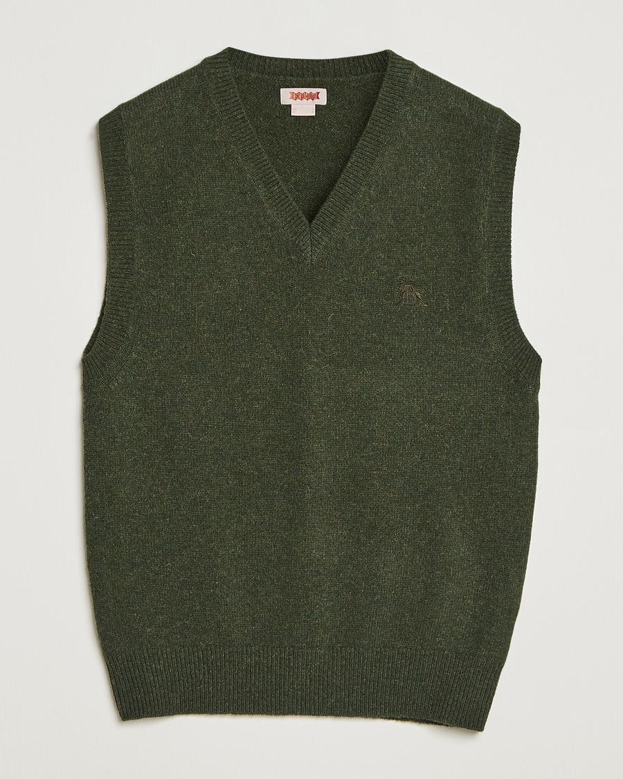 Herren | Pullover | Baracuta | Shetland Virgin Wool Vest Beech