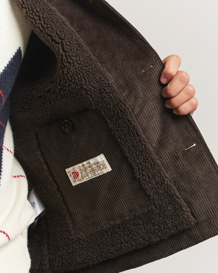 Herren | Jacken | Baracuta | Waxed Sherling Lined Deck Jacket Deep Moss