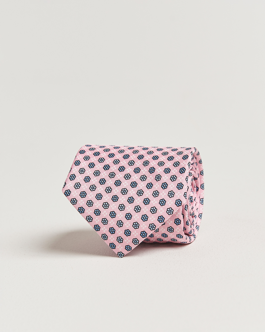 Herren | Krawatten | E. Marinella | 3-Fold Printed Silk Tie Pink