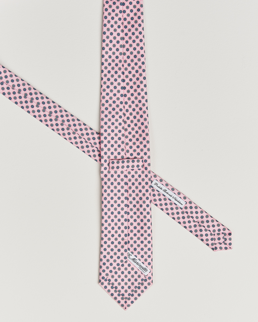 Herren | Krawatten | E. Marinella | 3-Fold Printed Silk Tie Pink