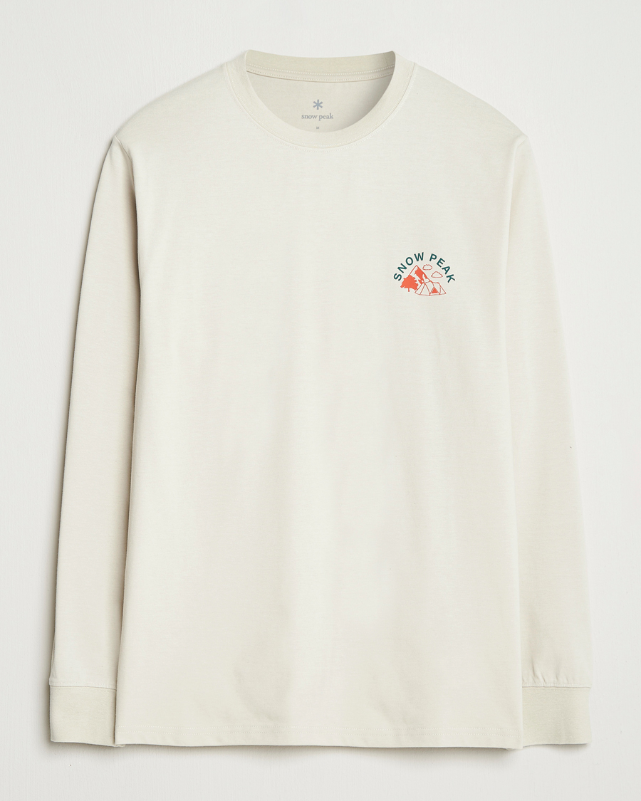 Herren | T-Shirts | Snow Peak | Graphic Long Sleeve T-Shirt Ivory