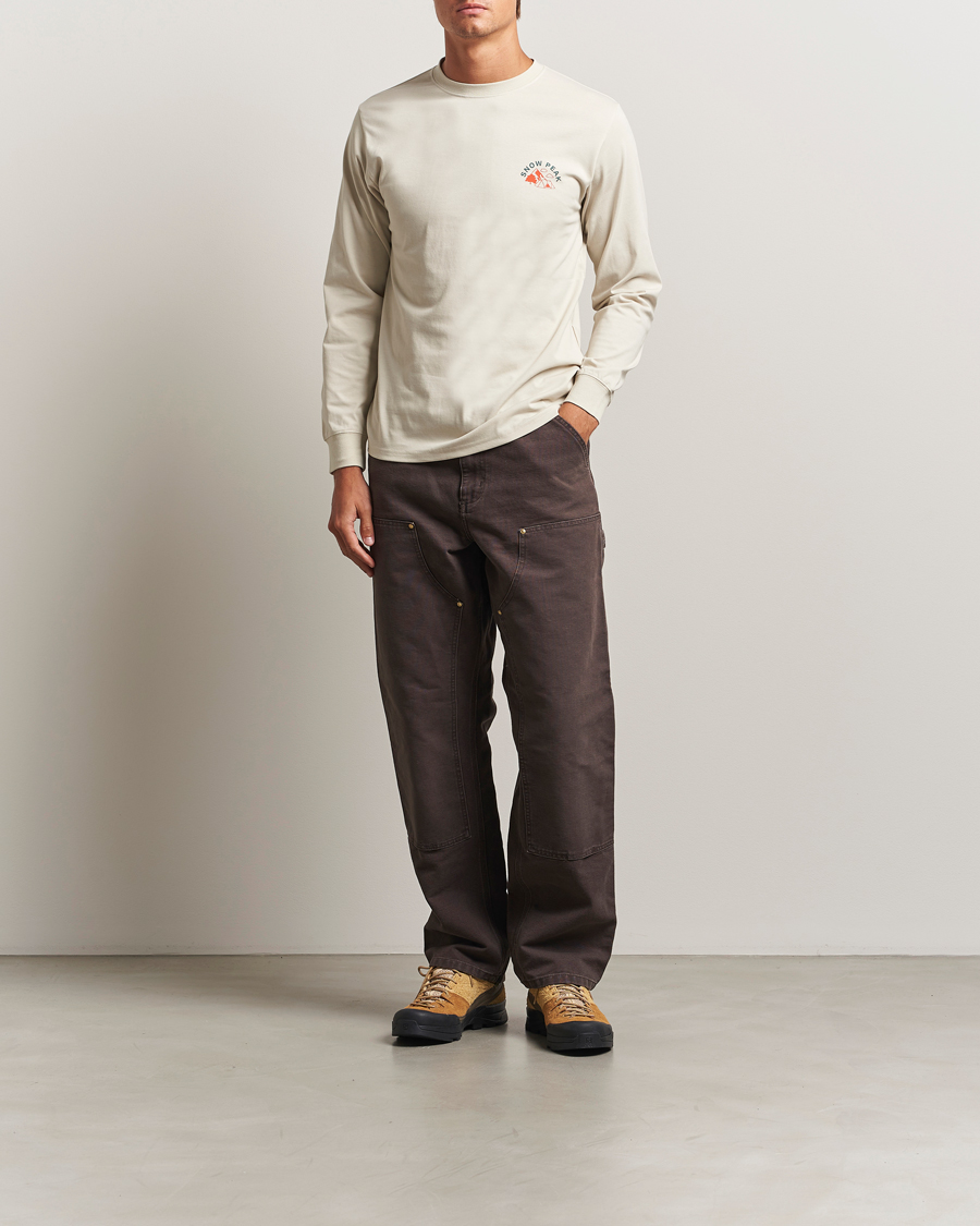 Herren | T-Shirts | Snow Peak | Graphic Long Sleeve T-Shirt Ivory