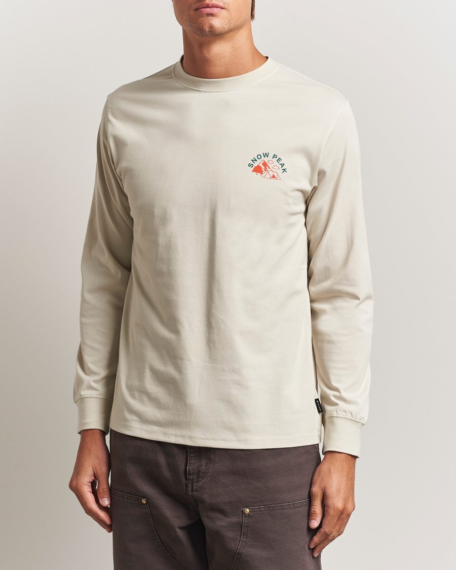 Herren | T-Shirts | Snow Peak | Graphic Long Sleeve T-Shirt Ivory