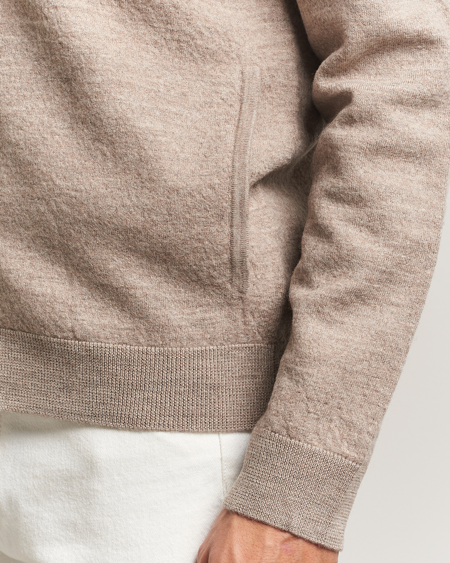 Herren | Pullover | Morris | Corke Knitted Zip Jacket Khaki