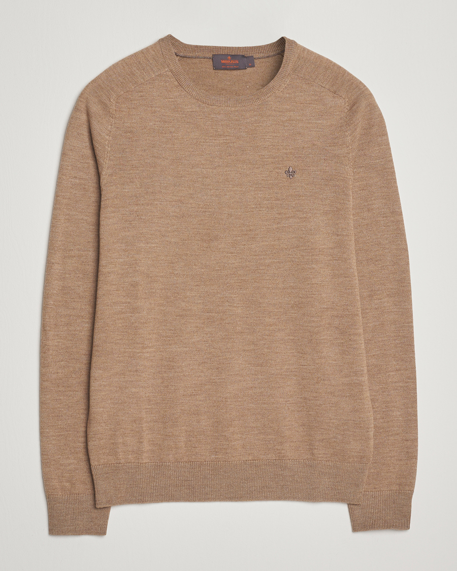 Herren | Pullover | Morris | Merino O-Neck Camel