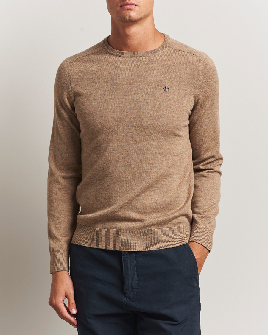 Herren | Pullover | Morris | Merino O-Neck Camel