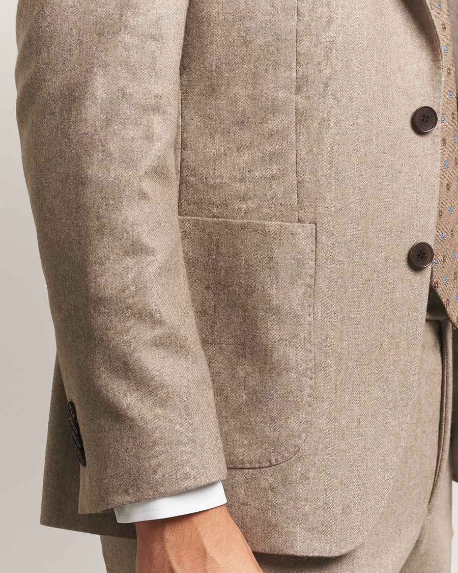 Herren | Sakkos | Morris | Flannel Wool Blazer Khaki