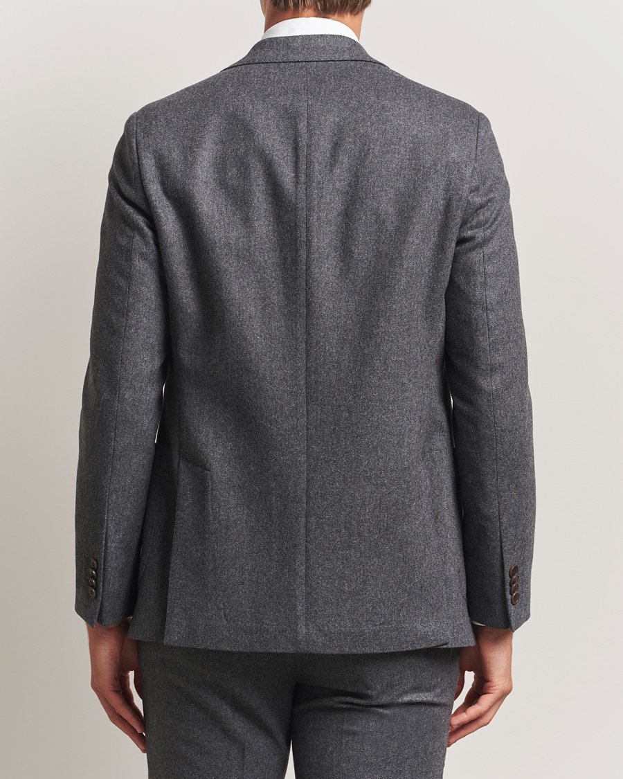 Herren | Sakkos | Morris | Flannel Wool Blazer Grey