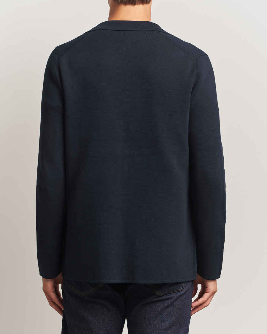 Herren | Sakkos | Morris | Jake Knitted Blazer Old Blue