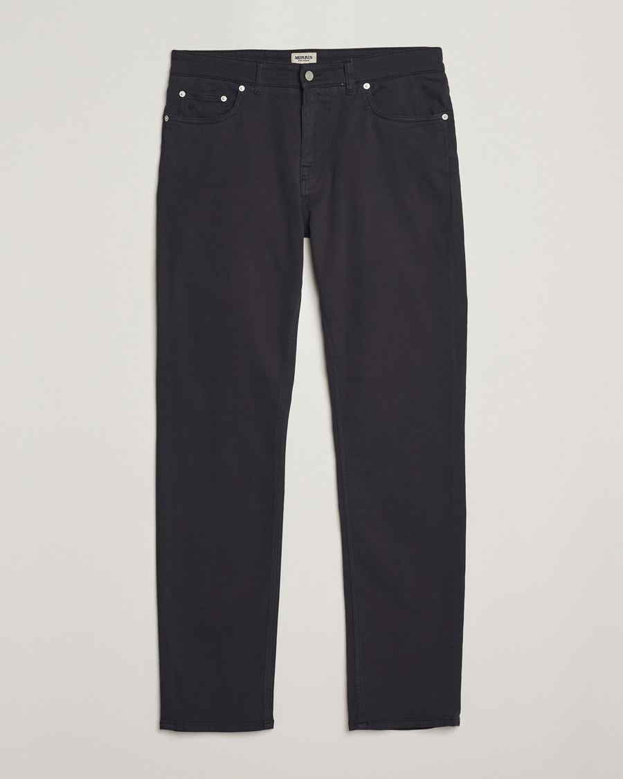 Herren | Hosen | Morris | James Brushed 5-Pocket Pants Blue