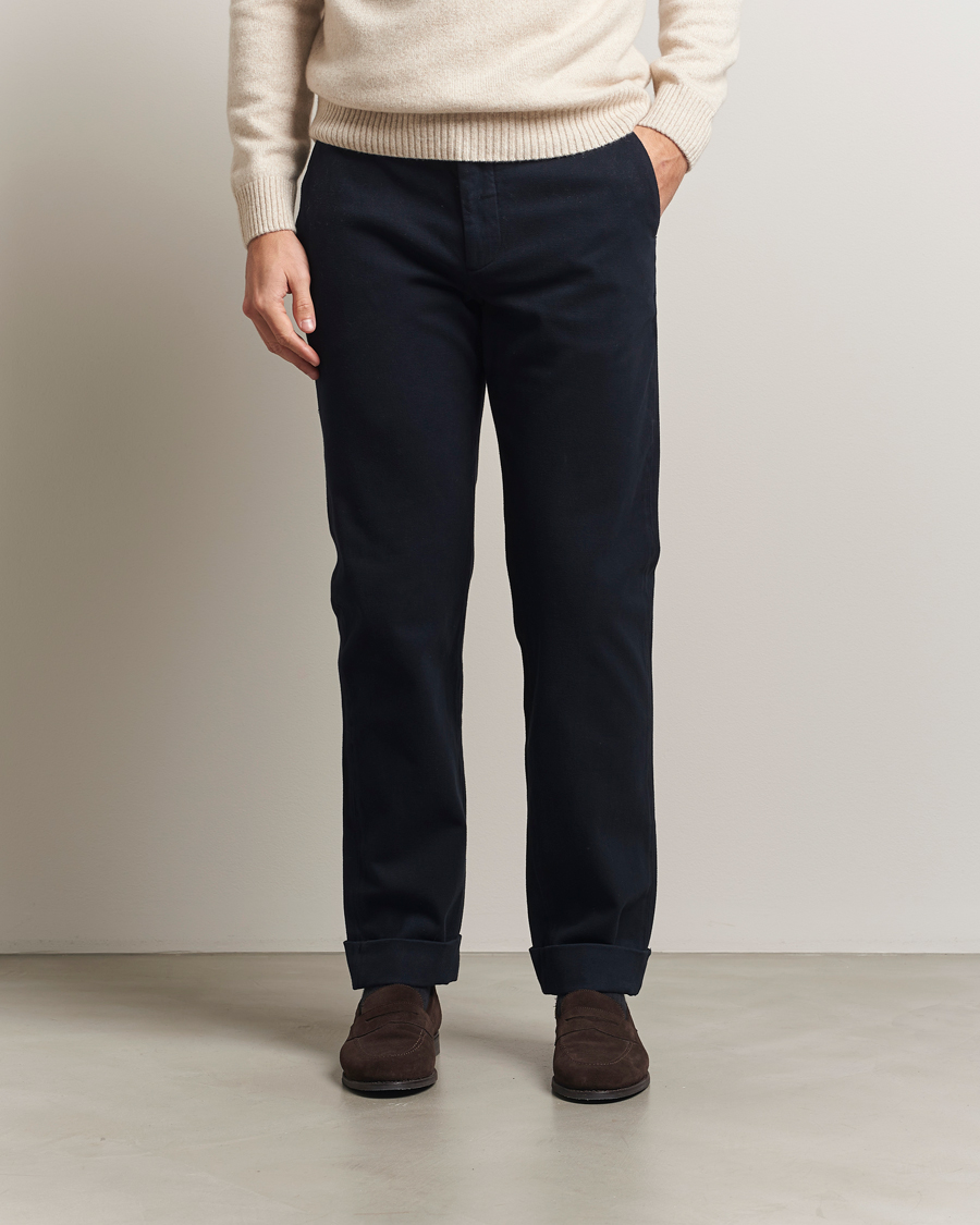 Herren | Hosen | Morris | Jack Soft Twill Trousers Blue