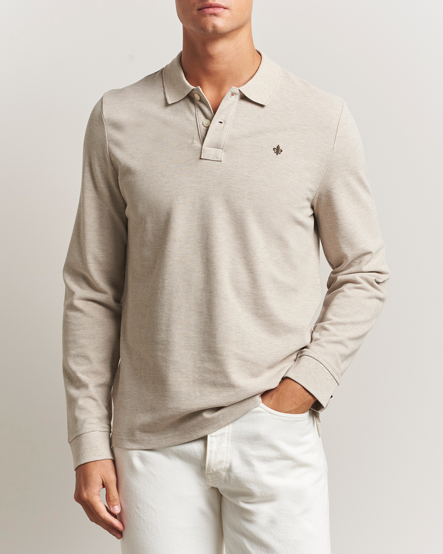 Herren | Poloshirts | Morris | Camden Long Sleeve Polo Shirt Khaki