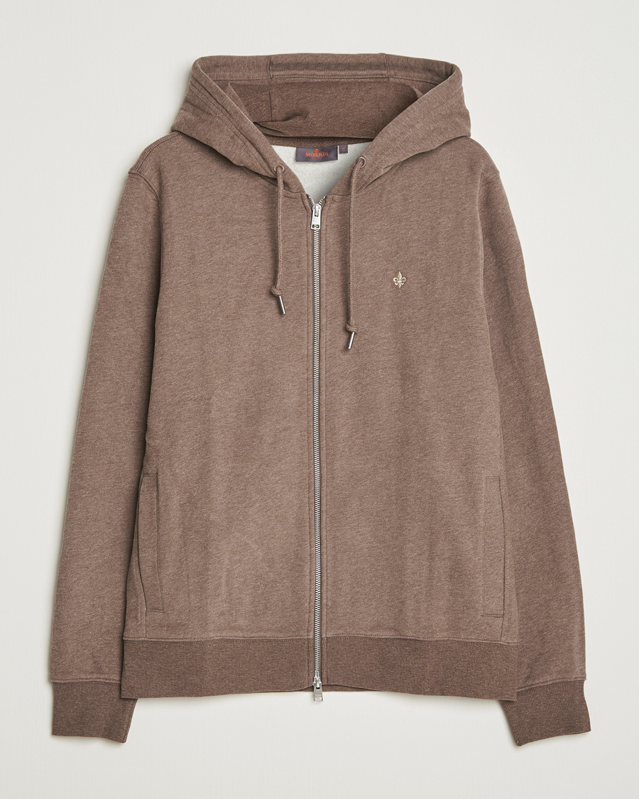 Herren | Pullover | Morris | Brandon Lily Full Zip Hoodie Brown