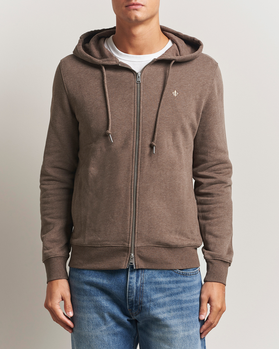 Herren | Pullover | Morris | Brandon Lily Full Zip Hoodie Brown