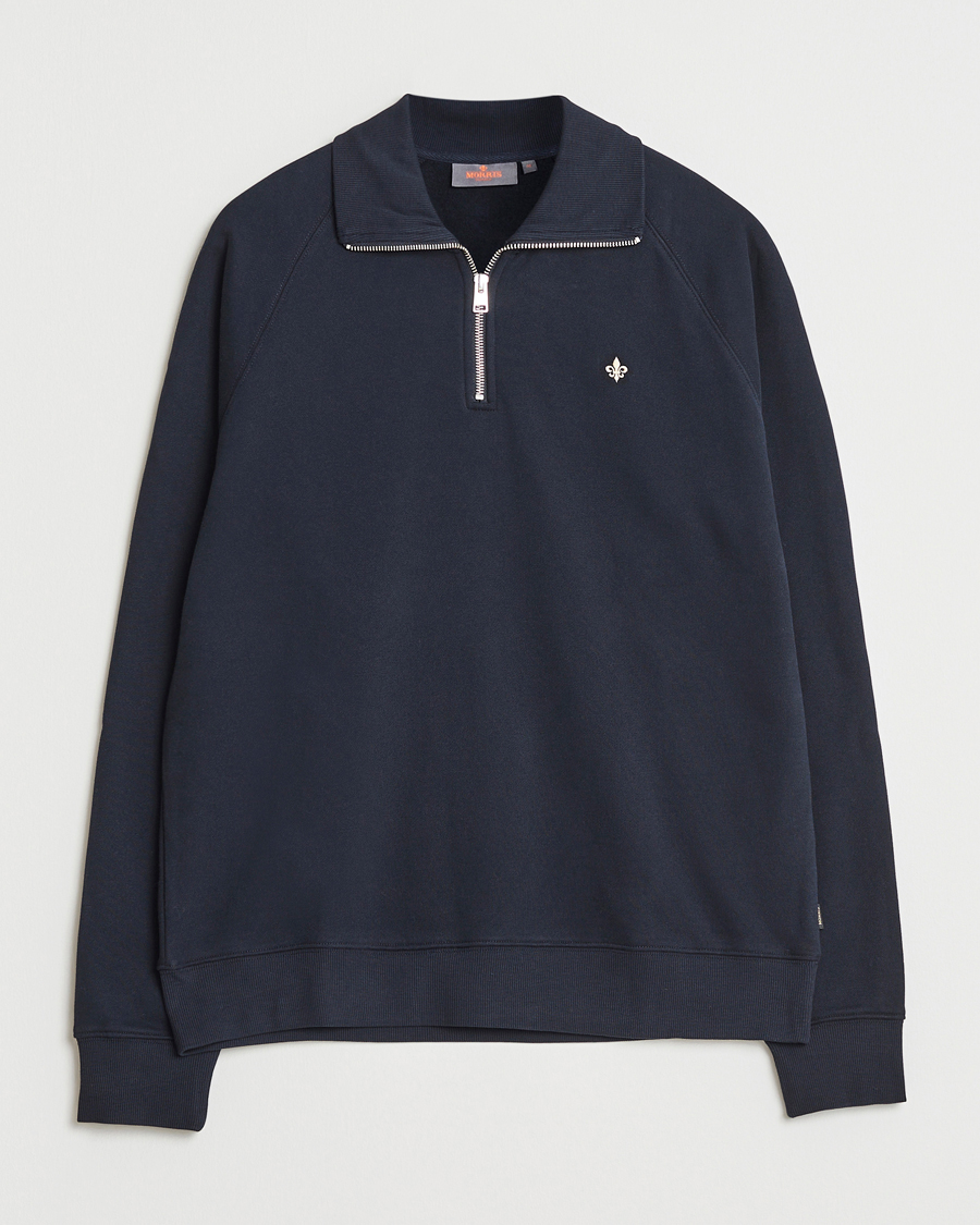 Herren | Pullover | Morris | Maryon Half Zip Sweatshirt Old Blue
