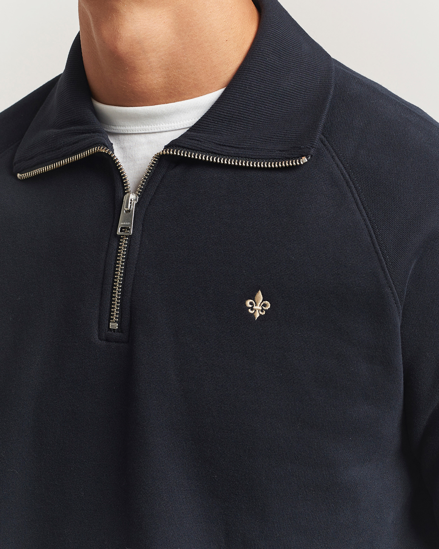 Herren | Pullover | Morris | Maryon Half Zip Sweatshirt Old Blue