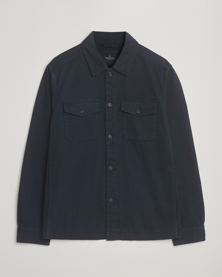 Herren | Jacken | Morris | Alain Twill Shirt Jacket Navy