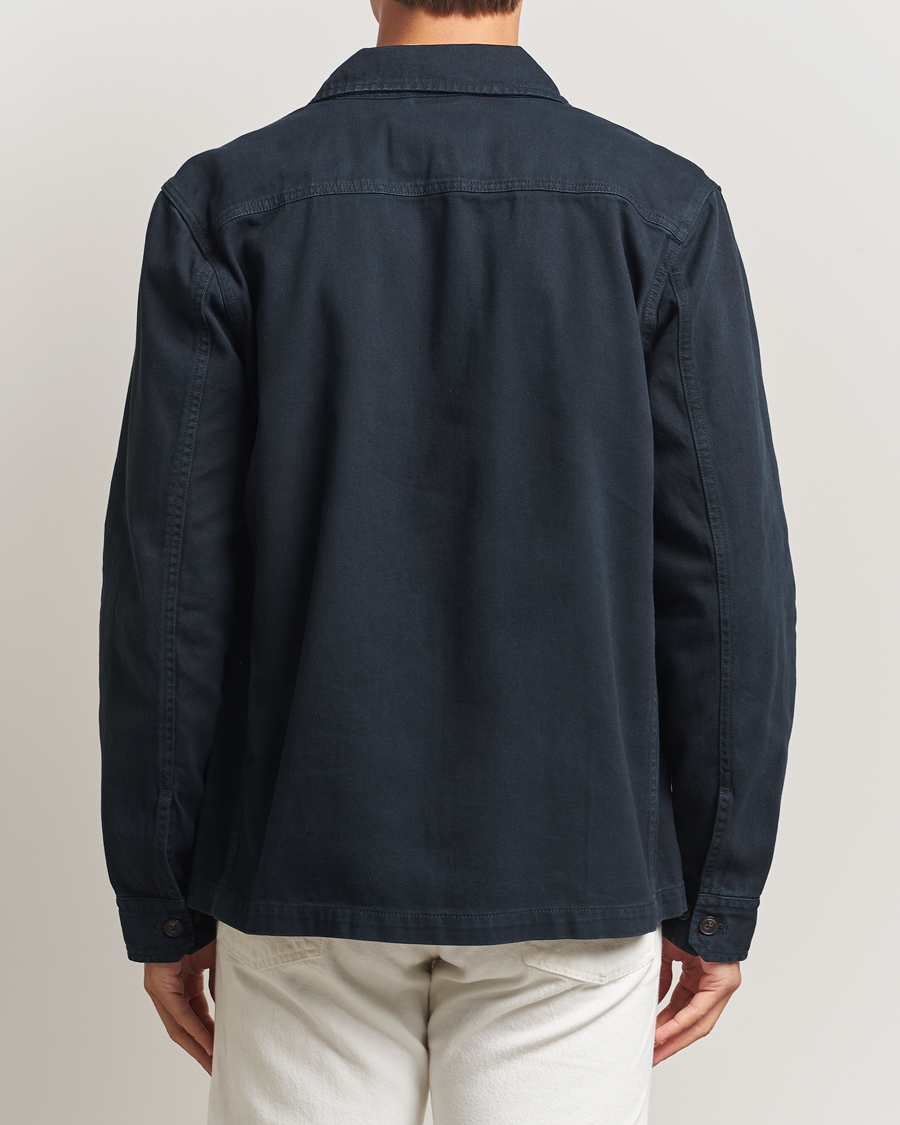 Herren | Hemden | Morris | Alain Twill Shirt Jacket Old Blue