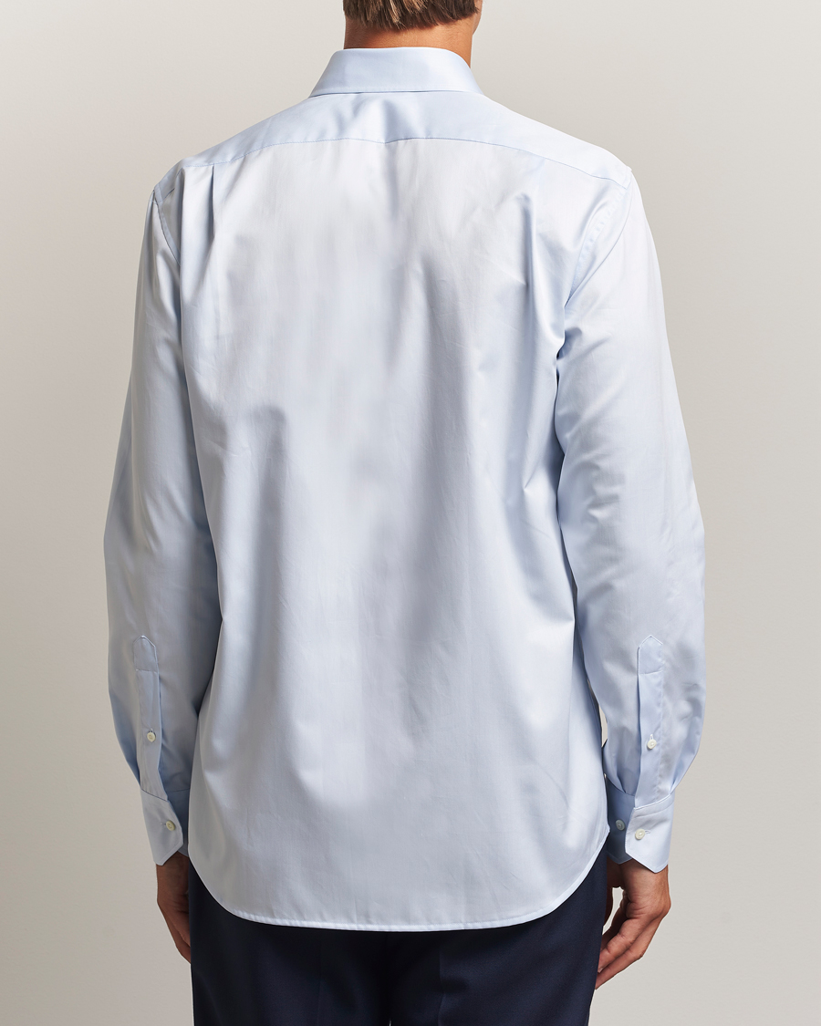 Herren | Hemden | Stenströms | Regular Fit Cotton Twill Shirt Blue