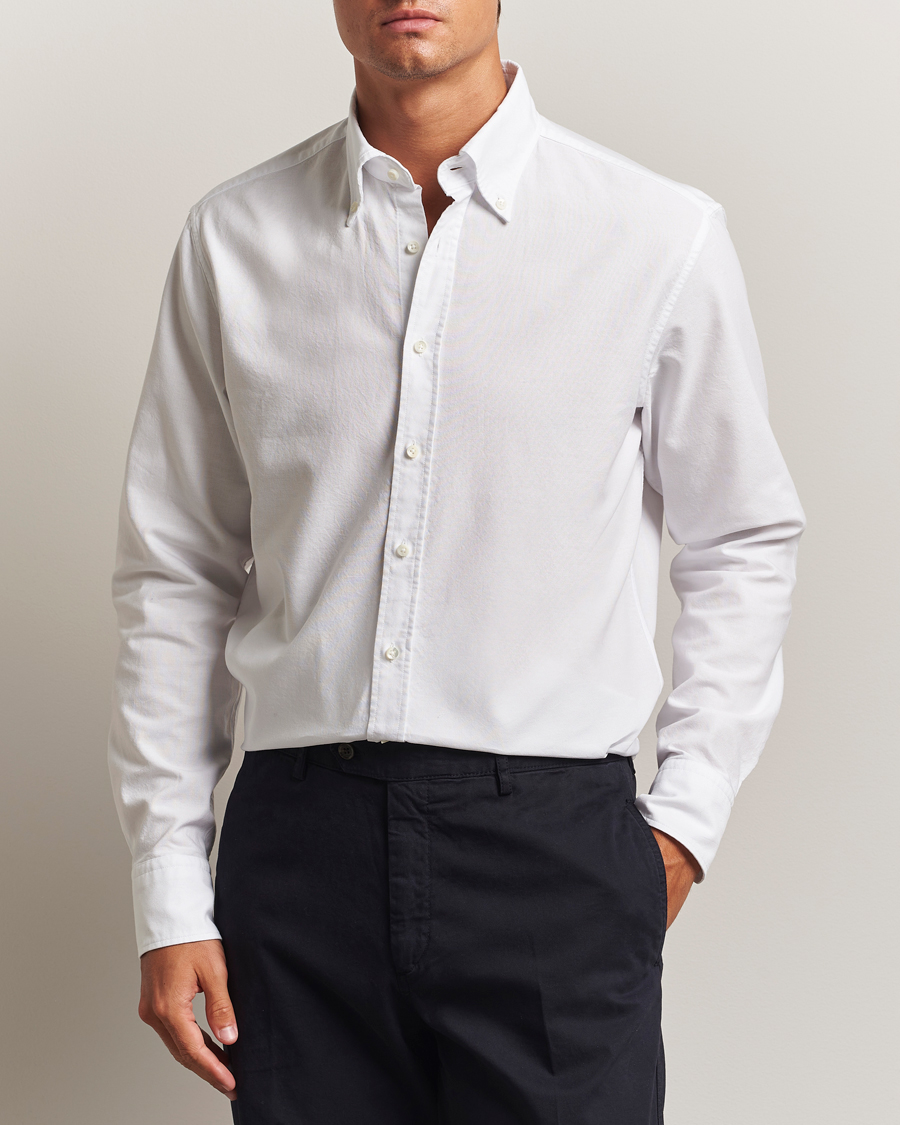 Herren | Hemden | Stenströms | Regular Fit Oxford Shirt White