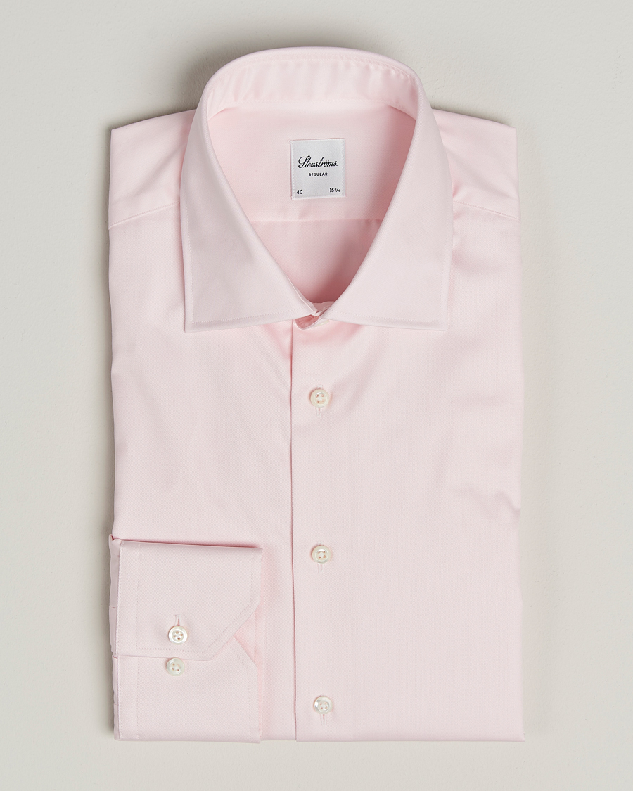 Herren | Hemden | Stenströms | Regular Fit Cut Away Shirt Pink