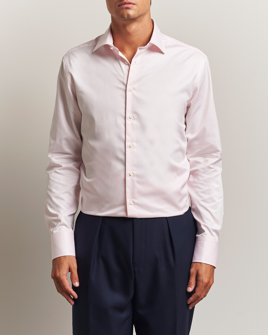 Herren | Hemden | Stenströms | Regular Fit Cut Away Shirt Pink