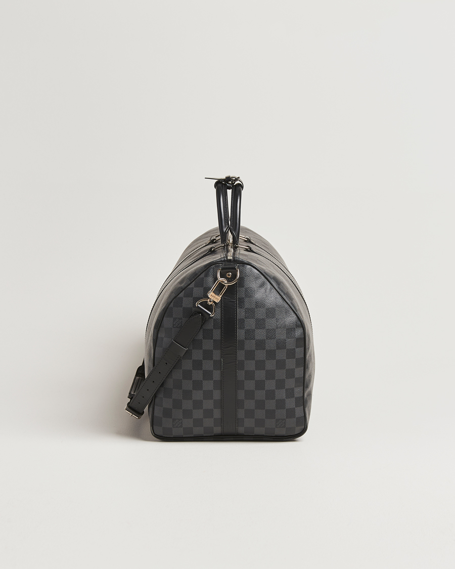 Herren | Louis Vuitton Pre-Owned Keepall Bandoulière 55 Damier Graphite | Louis Vuitton Pre-Owned | Keepall Bandoulière 55 Damier Graphite